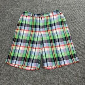 Polo Ralph Lauren Shorts Boys 20 Multi Color Cotton Madras Plaid Preppy Summer